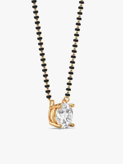 Golden Classic Solitaire Mangalsutra