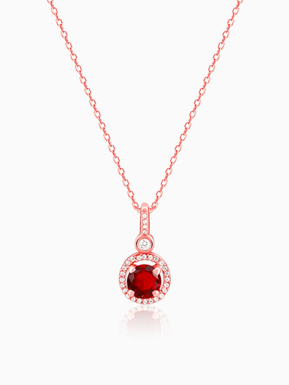 Rose Gold One And Only Pendant With Link Chain