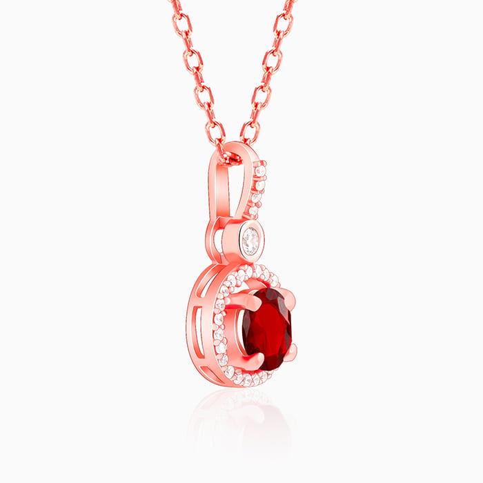 Rose Gold One And Only Pendant With Link Chain