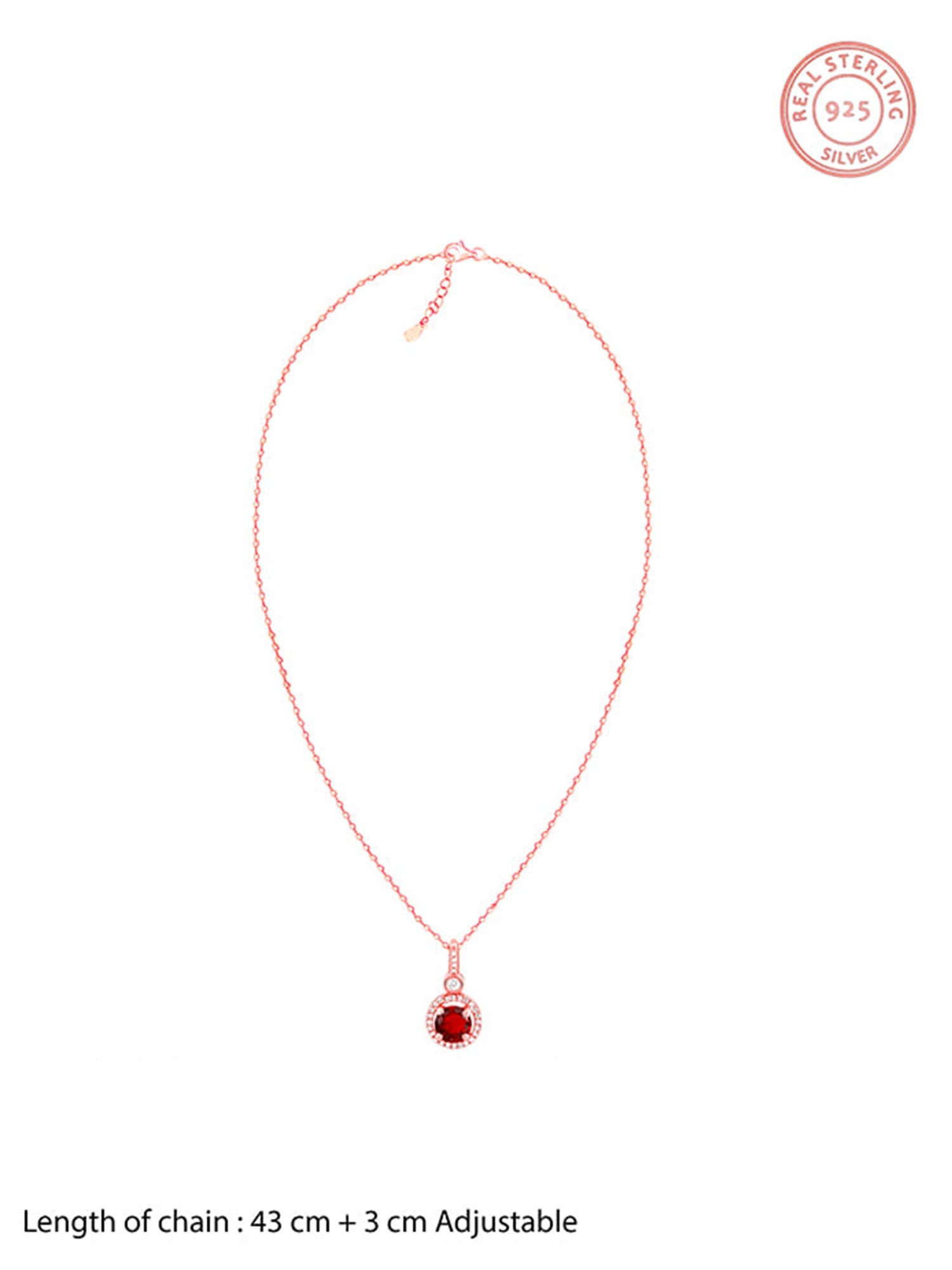 Rose Gold One And Only Pendant With Link Chain