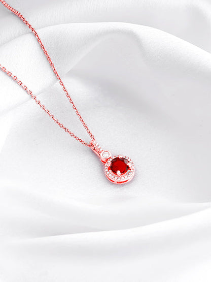 Rose Gold One And Only Pendant With Link Chain