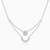 Silver Lune Layered Necklace