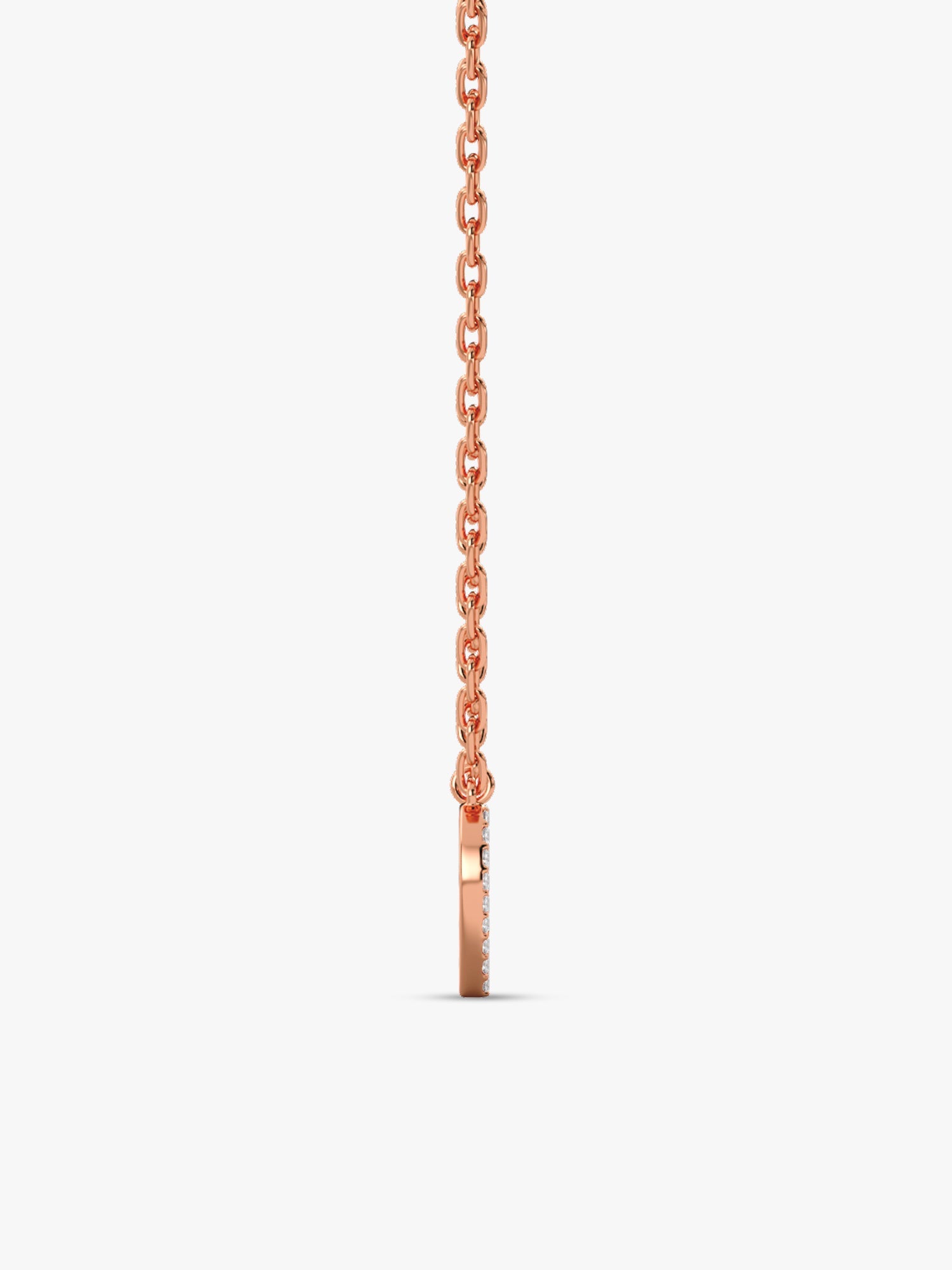 Rose Gold Sparkling Infinity Necklace