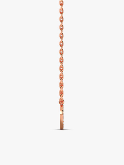 Rose Gold Sparkling Infinity Necklace