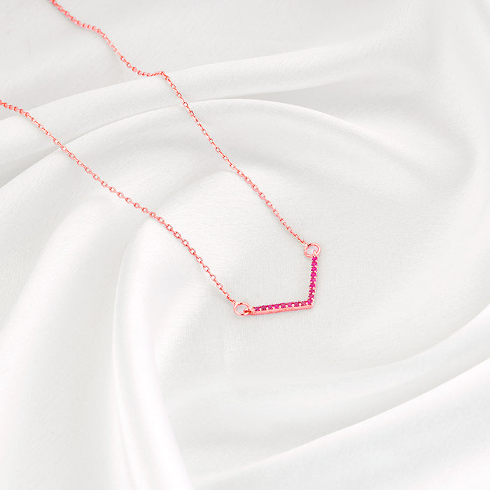Rose Gold Blushing V Necklace GIVA Jewellery