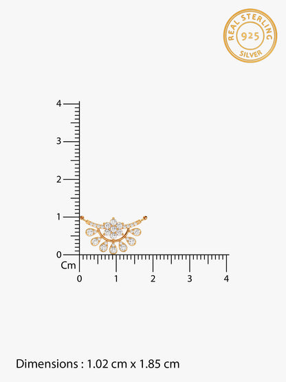 Golden Floral Moon Mangalsutra