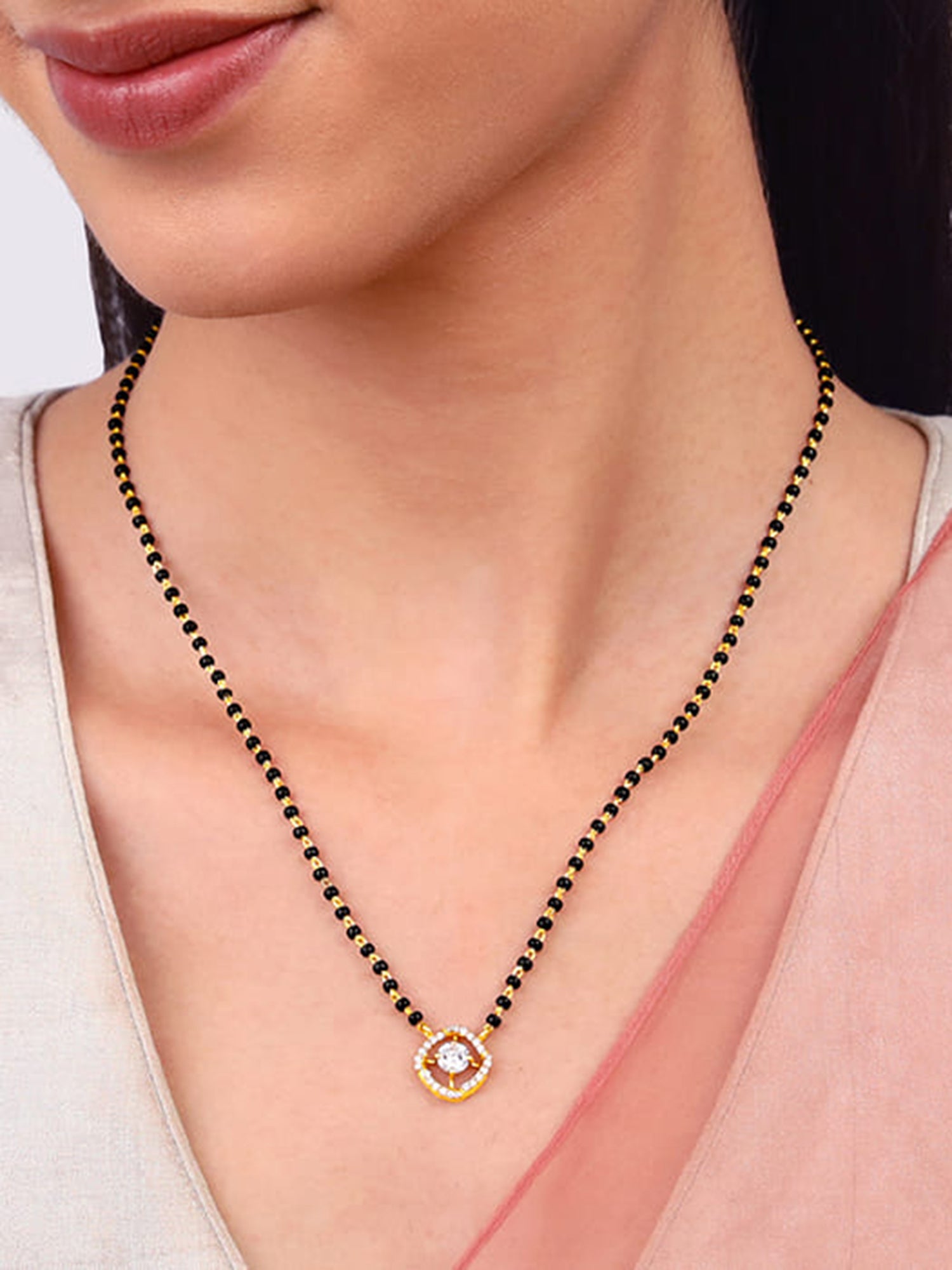 Golden Glitter It On Mangalsutra