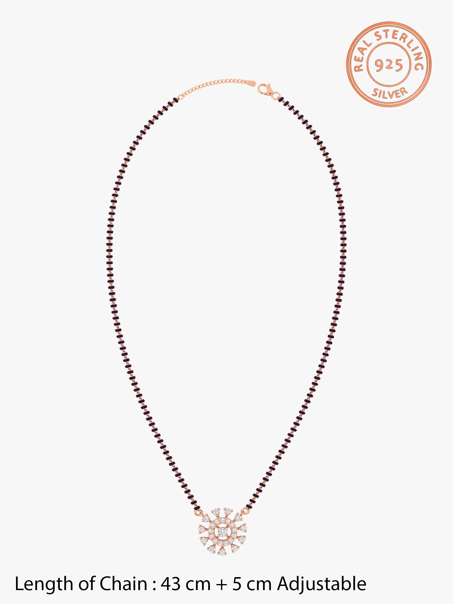 Rose Gold Kivar Mangalsutra