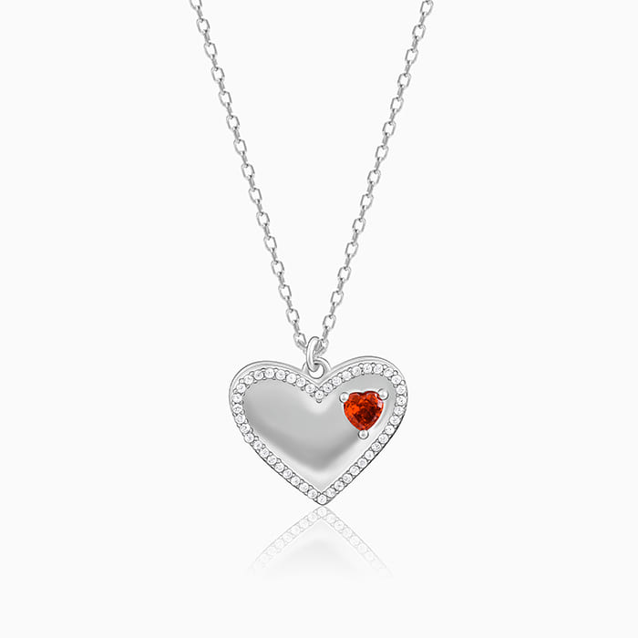 Silver Loving You Endlessly Pendant With Link Chain