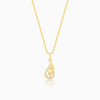 Golden Aria Pendant with Link Chain