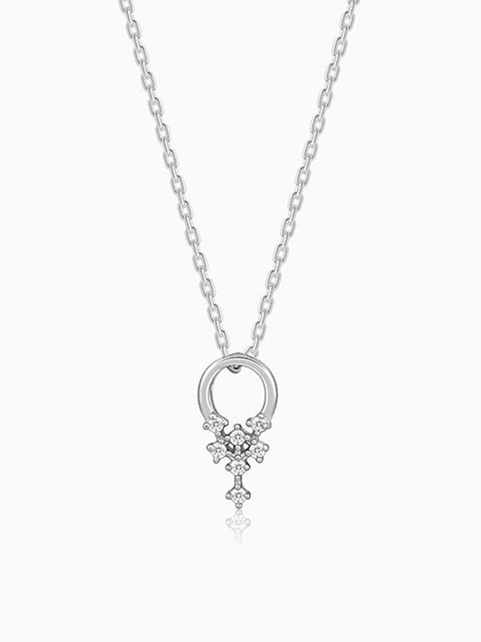 Silver Euphoria Pendant With Link Chain