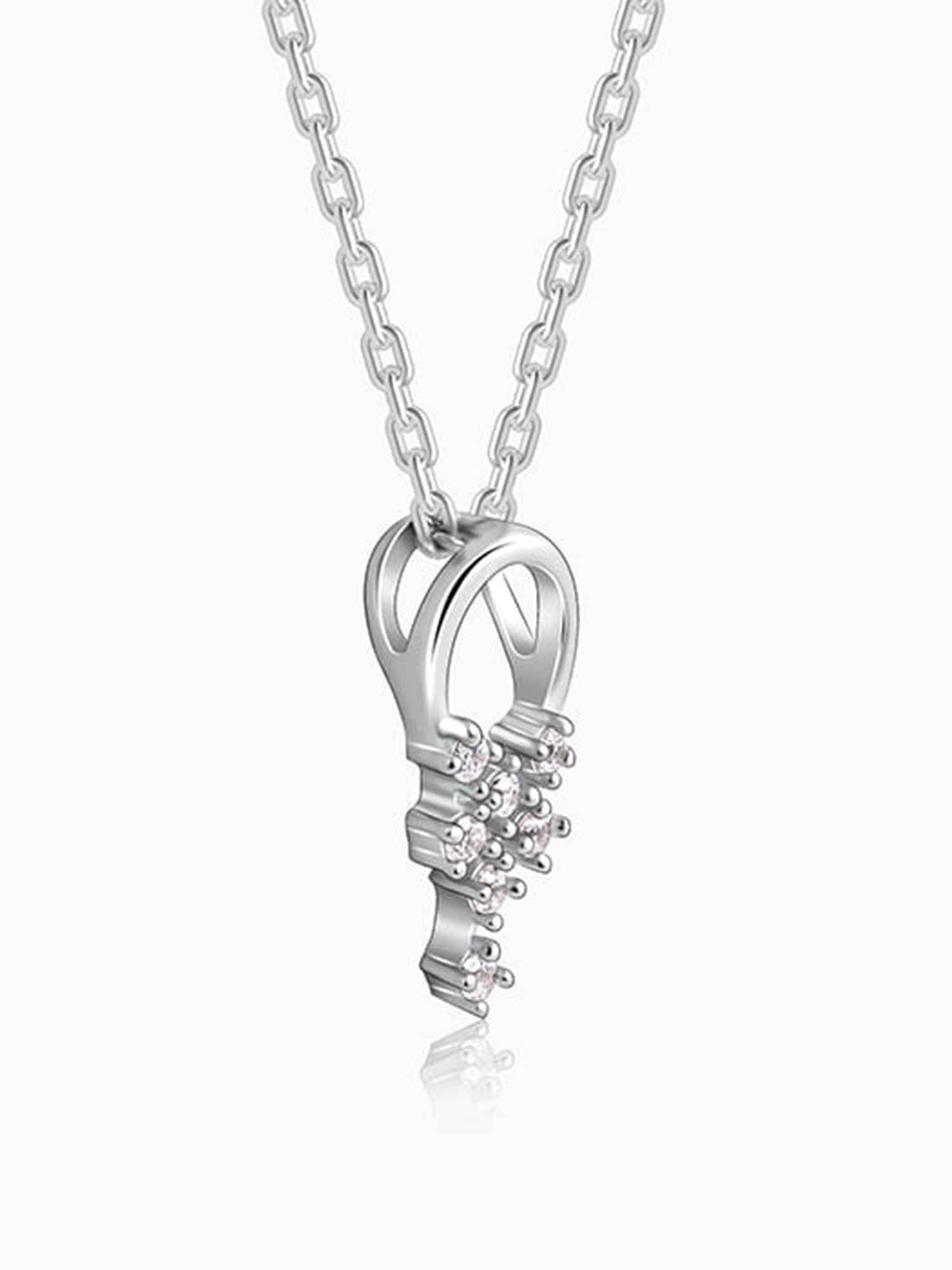 Silver Euphoria Pendant With Link Chain