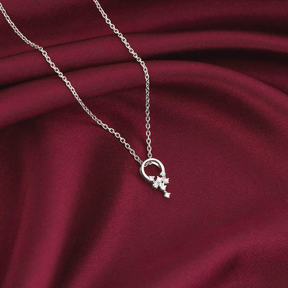 Silver Euphoria Pendant With Link Chain