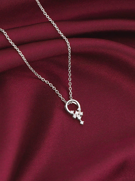 Silver Euphoria Pendant With Link Chain