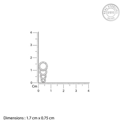 Silver Radiant Circle Pendant With Link Chain