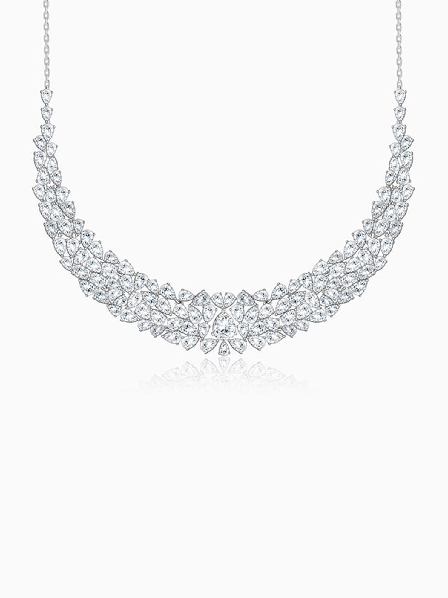 Silver Elara Statement Necklace