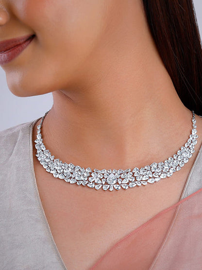 Silver Elara Statement Necklace
