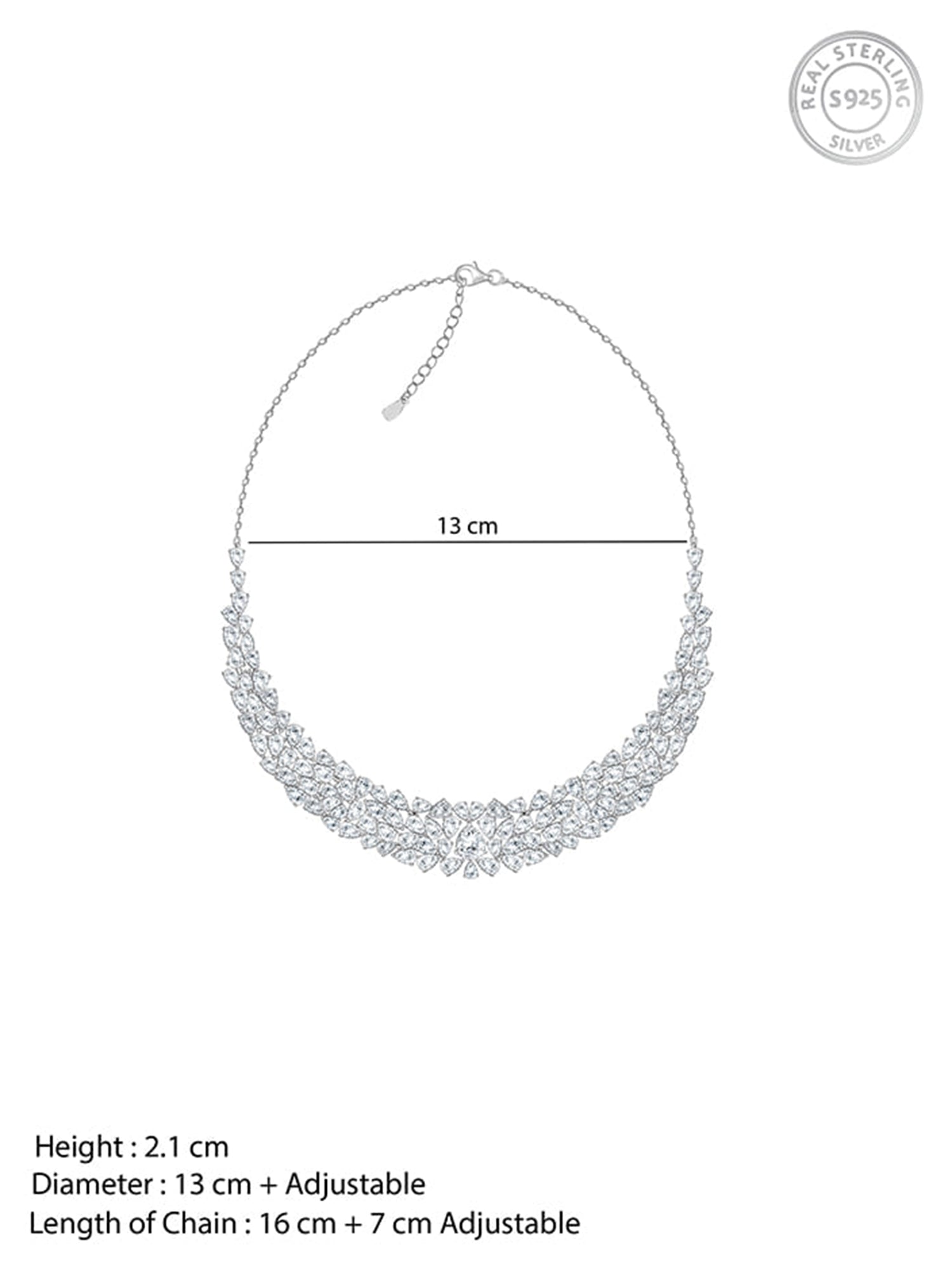 Silver Elara Statement Necklace