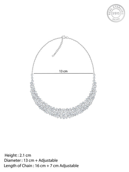 Silver Elara Statement Necklace