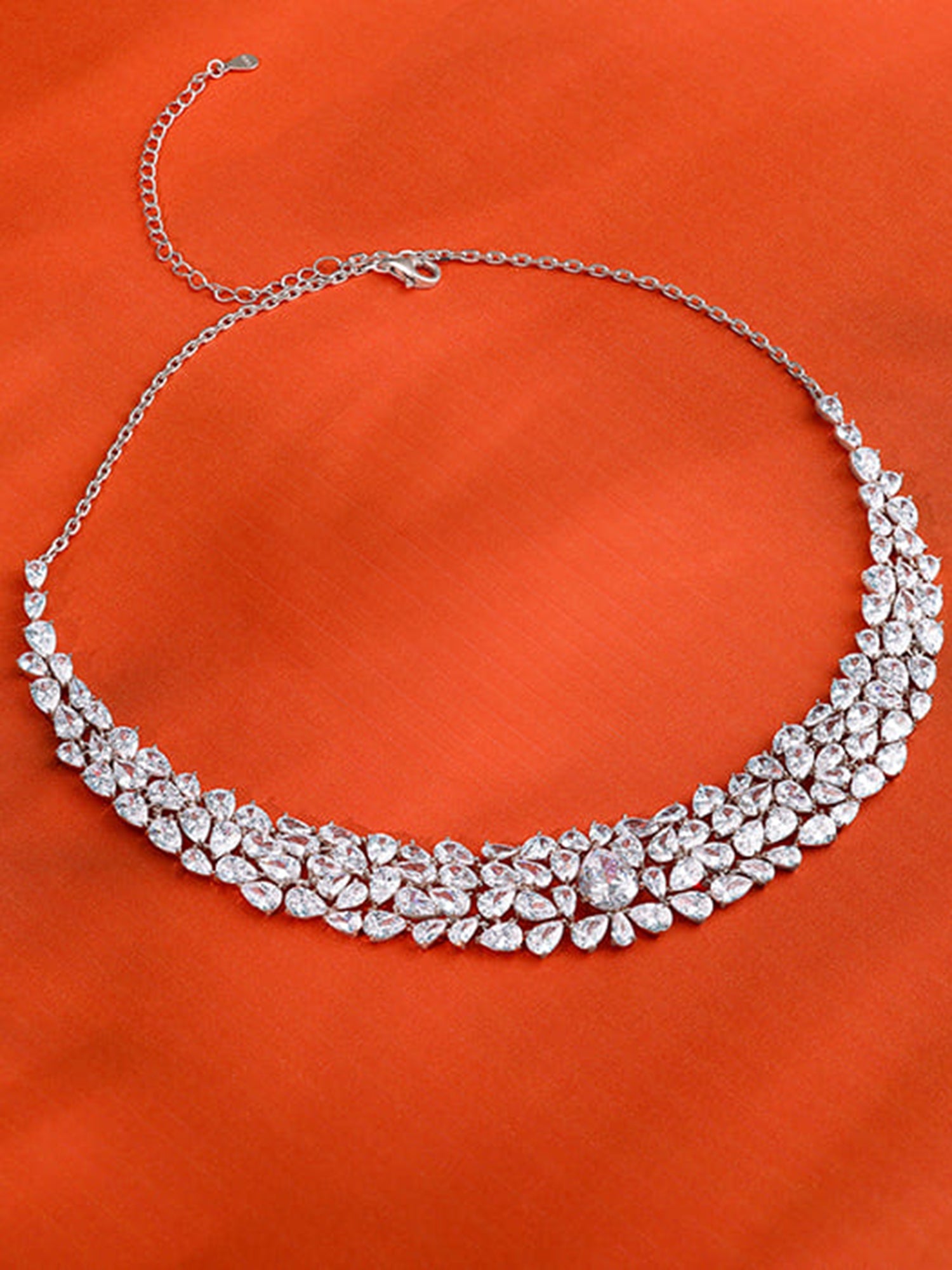 Silver Elara Statement Necklace