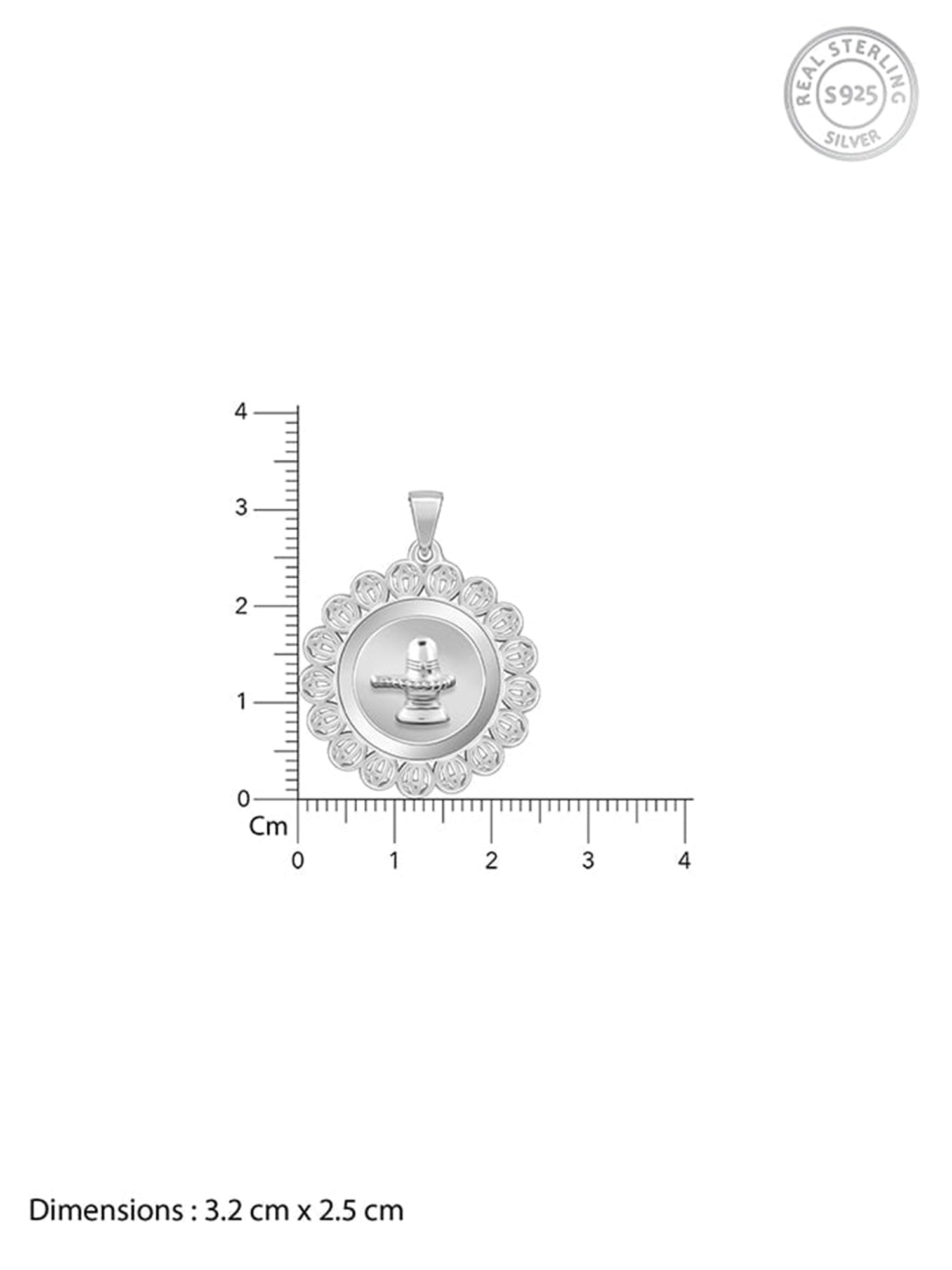 Silver Divine Mahadev Pendant With Box Chain For Him