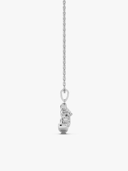 Silver Ganapathi Pendant with Link Chain For Him