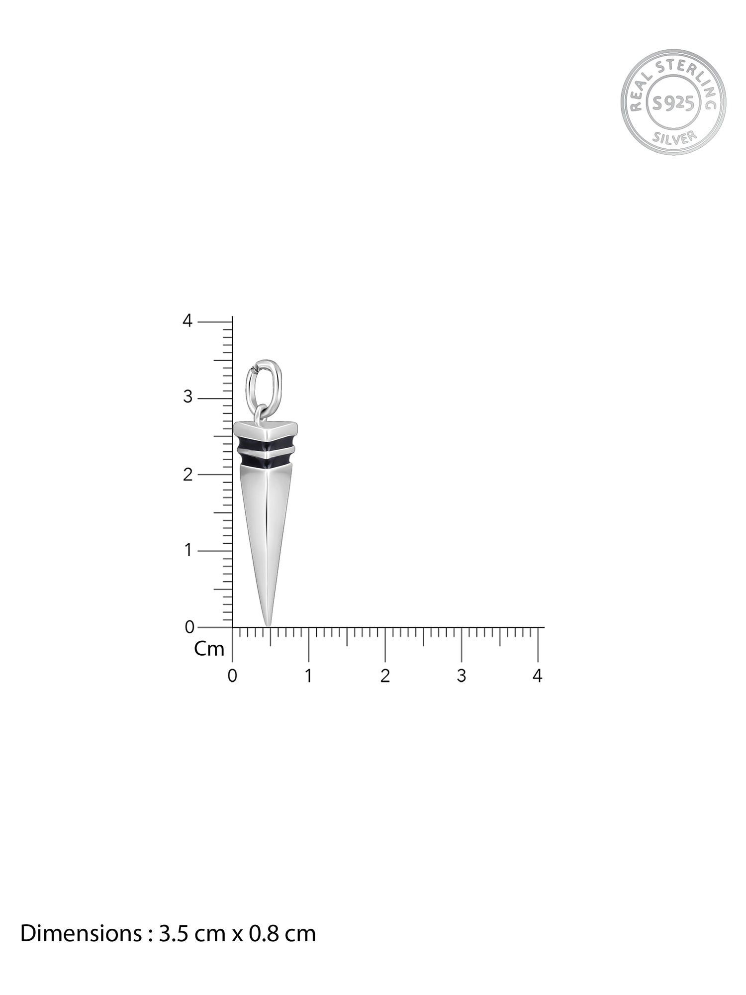 Aditya Roy Kapur Silver Spike Pendant With Link Chain For Him