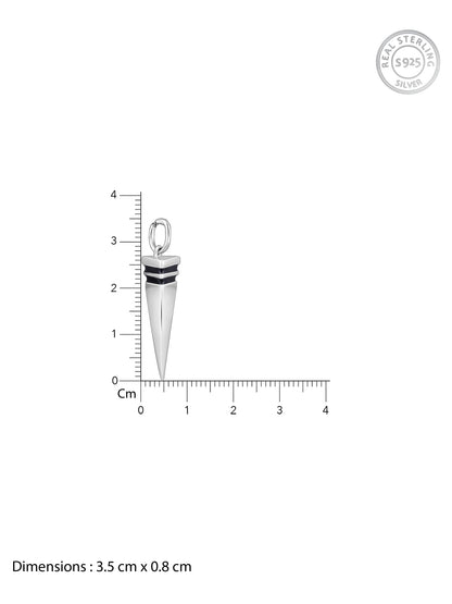 Aditya Roy Kapur Silver Spike Pendant With Link Chain For Him