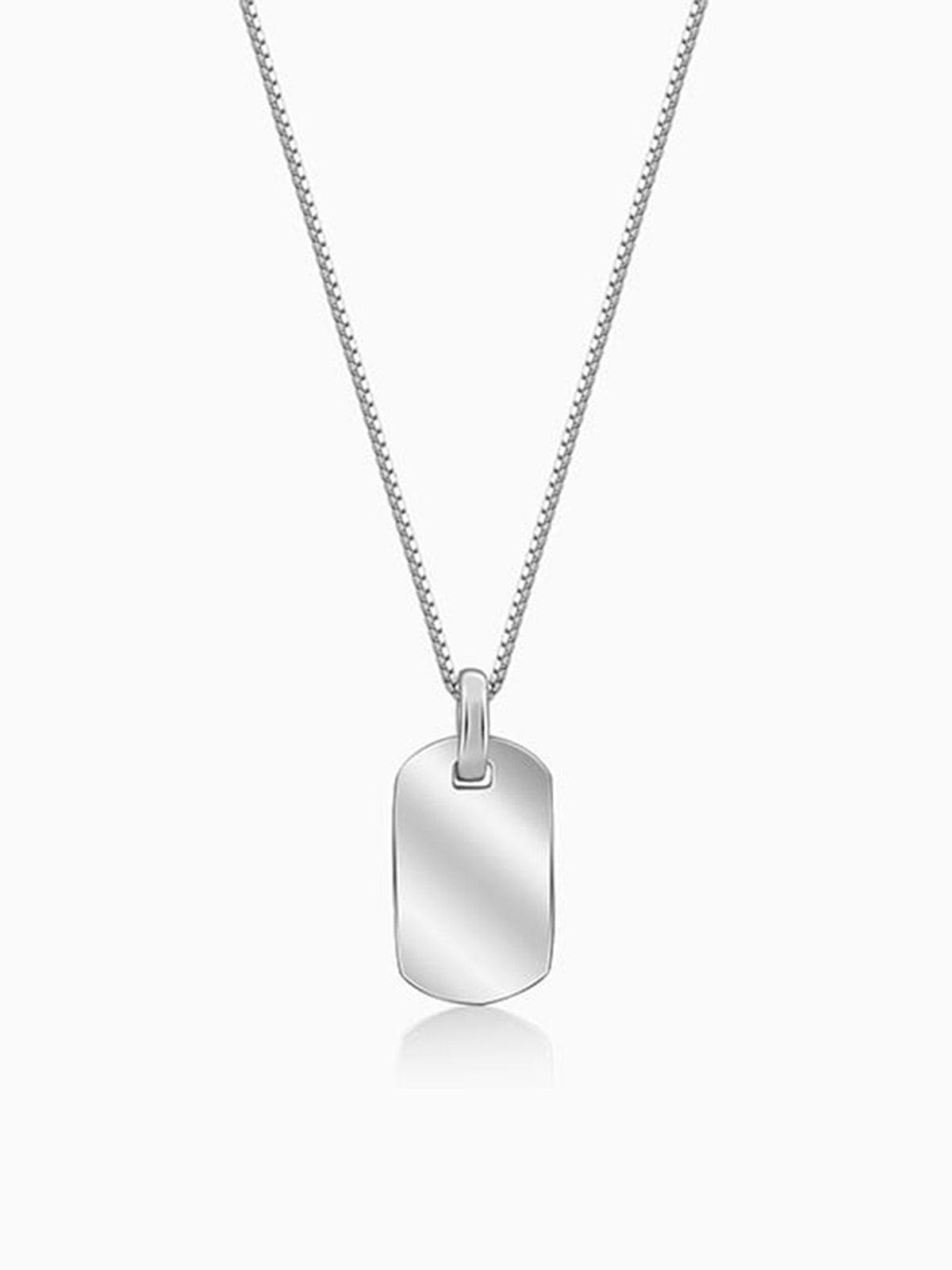 Silver Aegis Amulet Pendant with Box Chain For Him