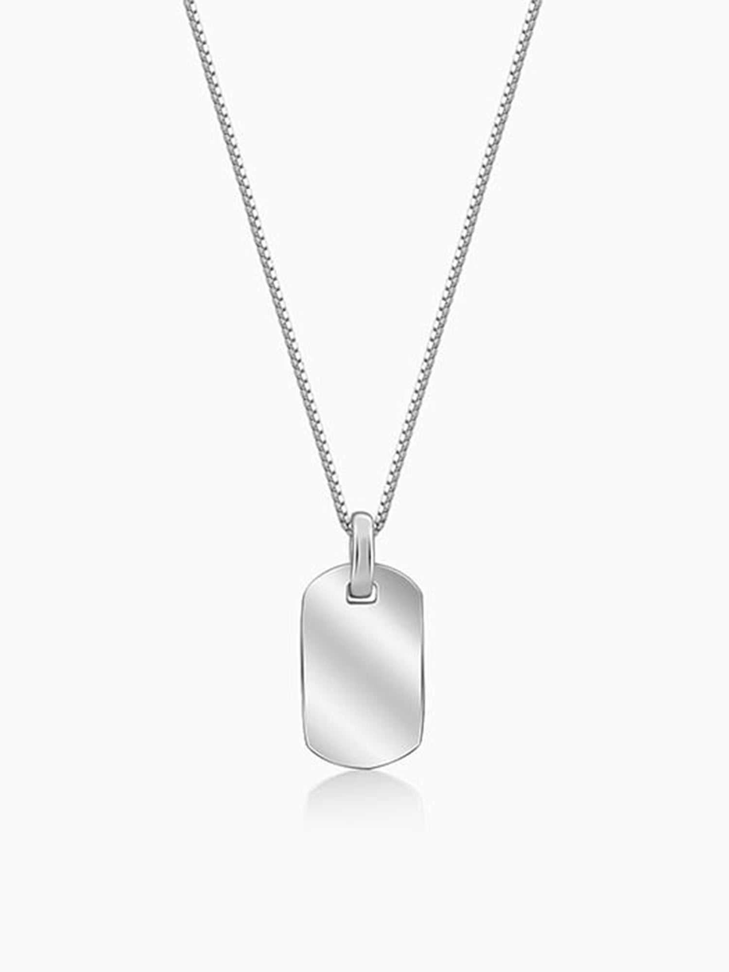 Silver Aegis Amulet Pendant with Box Chain For Him