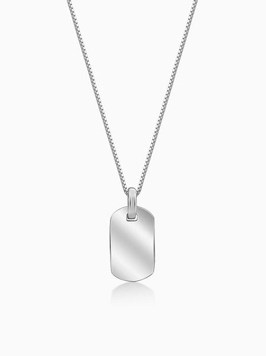Silver Aegis Amulet Pendant with Box Chain For Him