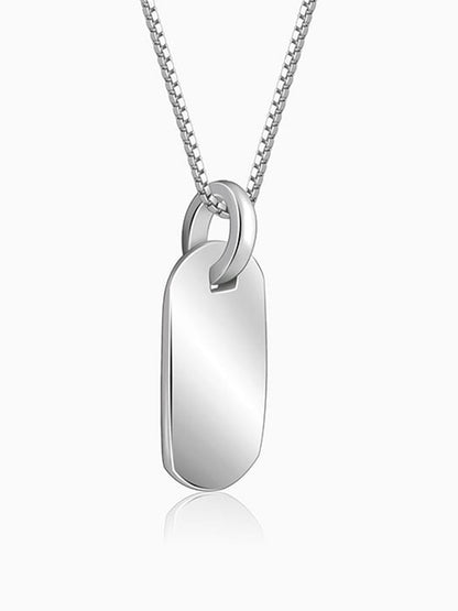 Silver Aegis Amulet Pendant with Box Chain For Him