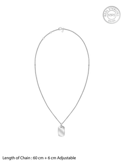 Silver Aegis Amulet Pendant with Box Chain For Him