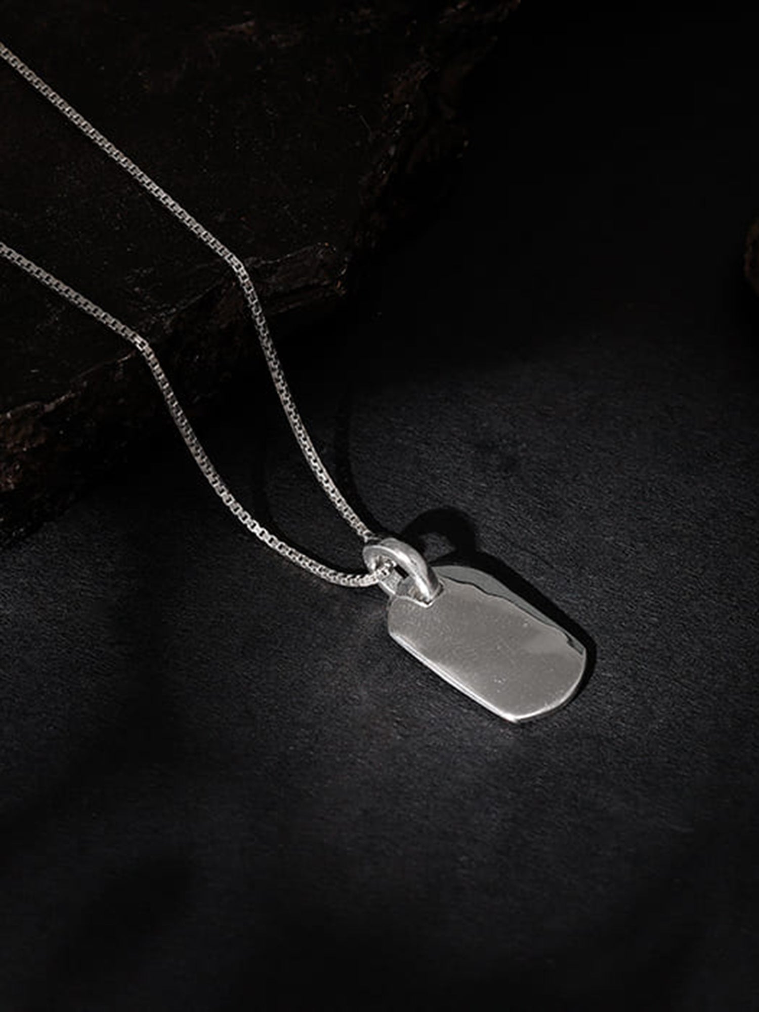Silver Aegis Amulet Pendant with Box Chain For Him