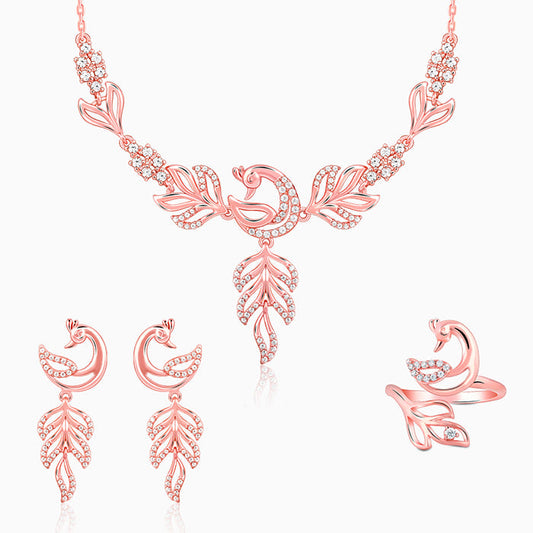Rose Gold Mohini Mor Set