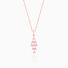 Rose Gold Baum Pendant With Link Chain