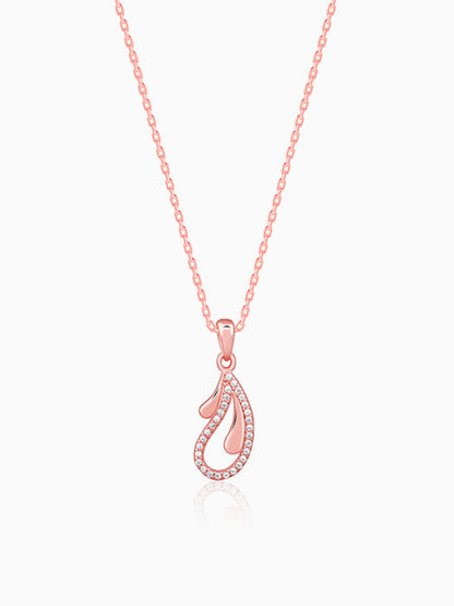 Rose Gold Specially You Pendant With Link Chain