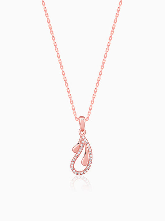 Rose Gold Specially You Pendant With Link Chain