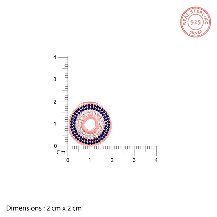 Rose Gold Glittering Joy Pendant With Link Chain - view 5