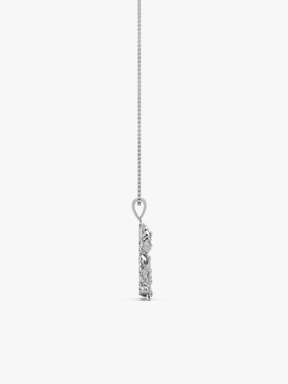 Silver Bajrangbali Pendant With Box Chain For Him