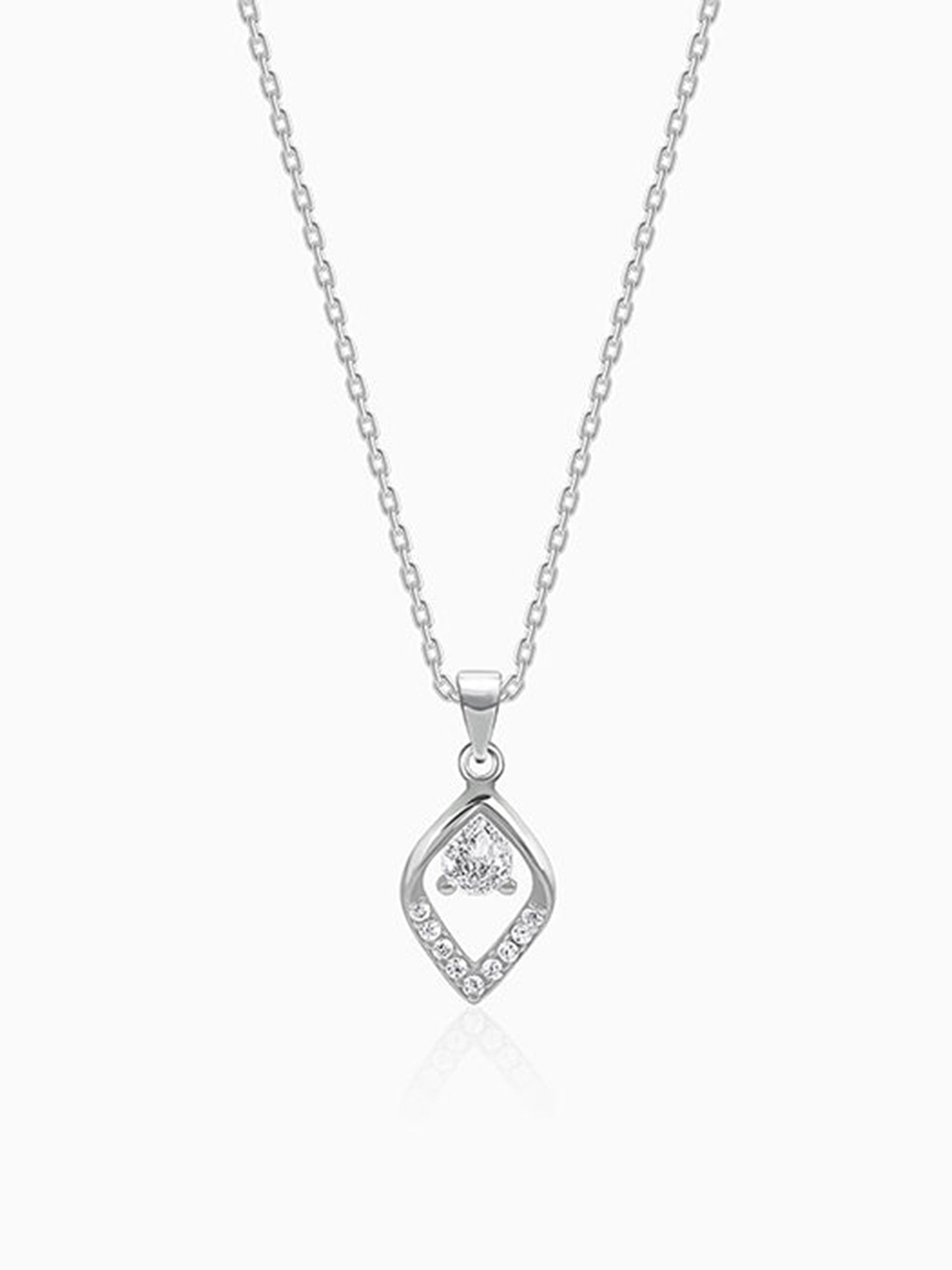 Silver Bling Queen Pendant with Link Chain