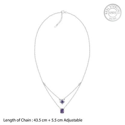 Silver Layered Grace Necklace