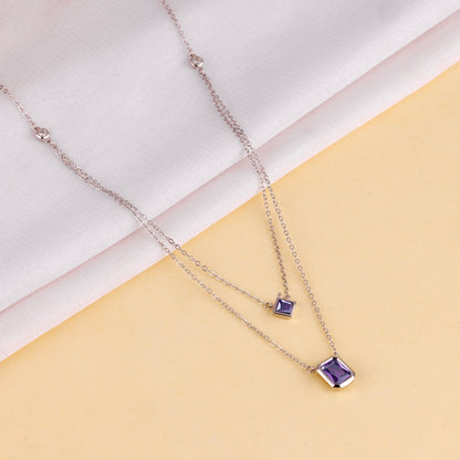 Silver Layered Grace Necklace