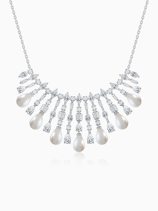 Silver Glamour Glow Necklace