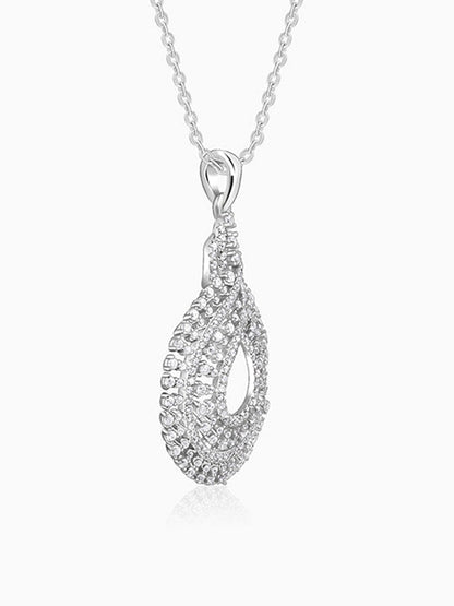 Silver Aurelia Pendant With Link Chain