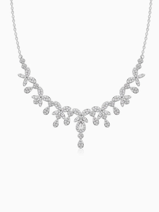 Silver Glamorous Sparkle Necklace