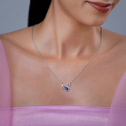 Silver Moonlit Drift Necklace