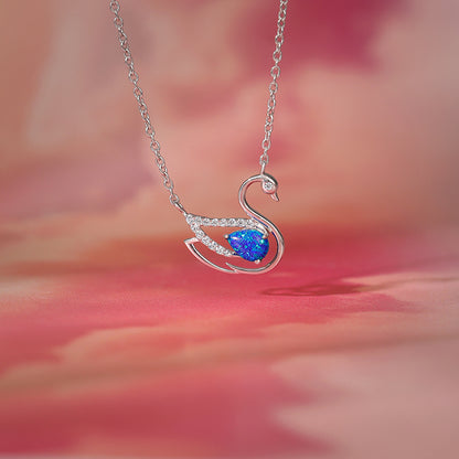 Silver Moonlit Drift Necklace