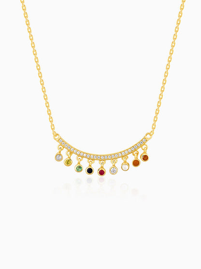 Golden Navratan Necklace