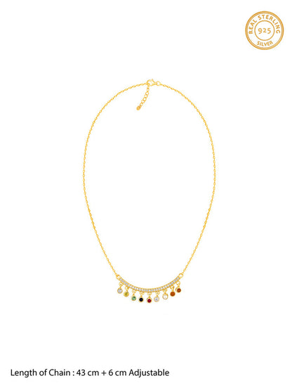 Golden Navratan Necklace